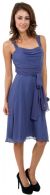 Cowl Neck Knee Length Bridesmaid Party Dress  in an alternative picture
